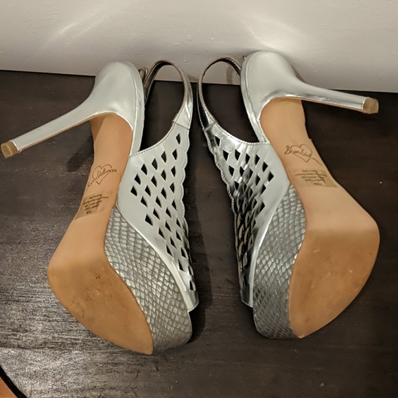 Sam Edelman Silver Myer Platform Heels - Picture 4 of 4